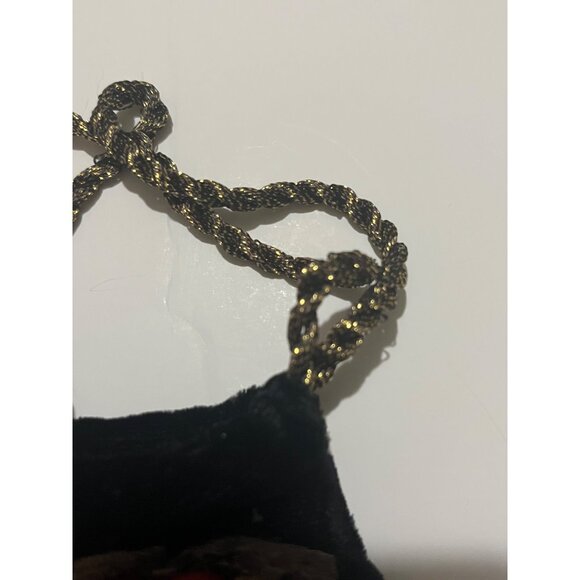 Lot of 2 vintage purses Black ,red and 1 pair of black Lace Fingerless gloves - Picture 4 of 12